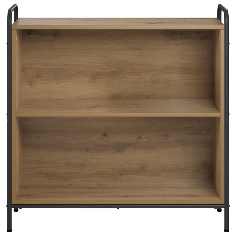vidaXL Boekenkast 80 x 33 x 80 cm Bewerkt hout Artisanaal eiken Bruin