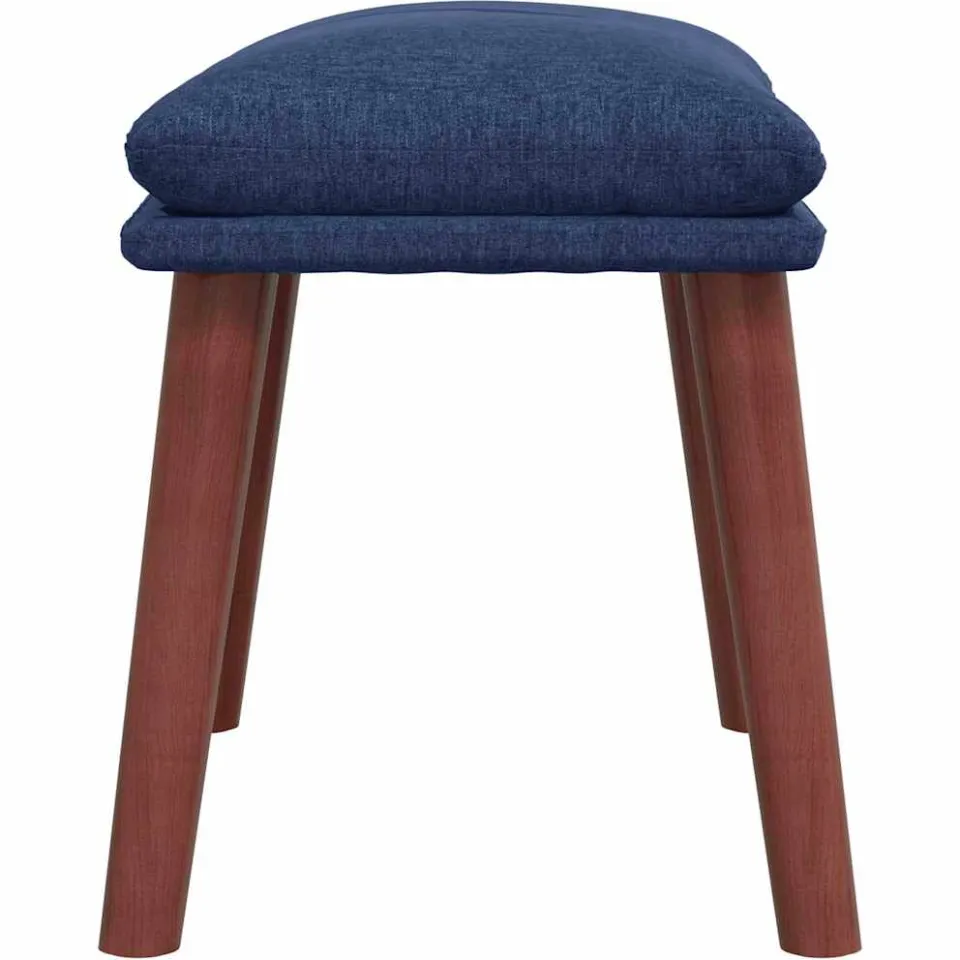 vidaXL Voetenbank 45x29,5x35 cm stof blauw