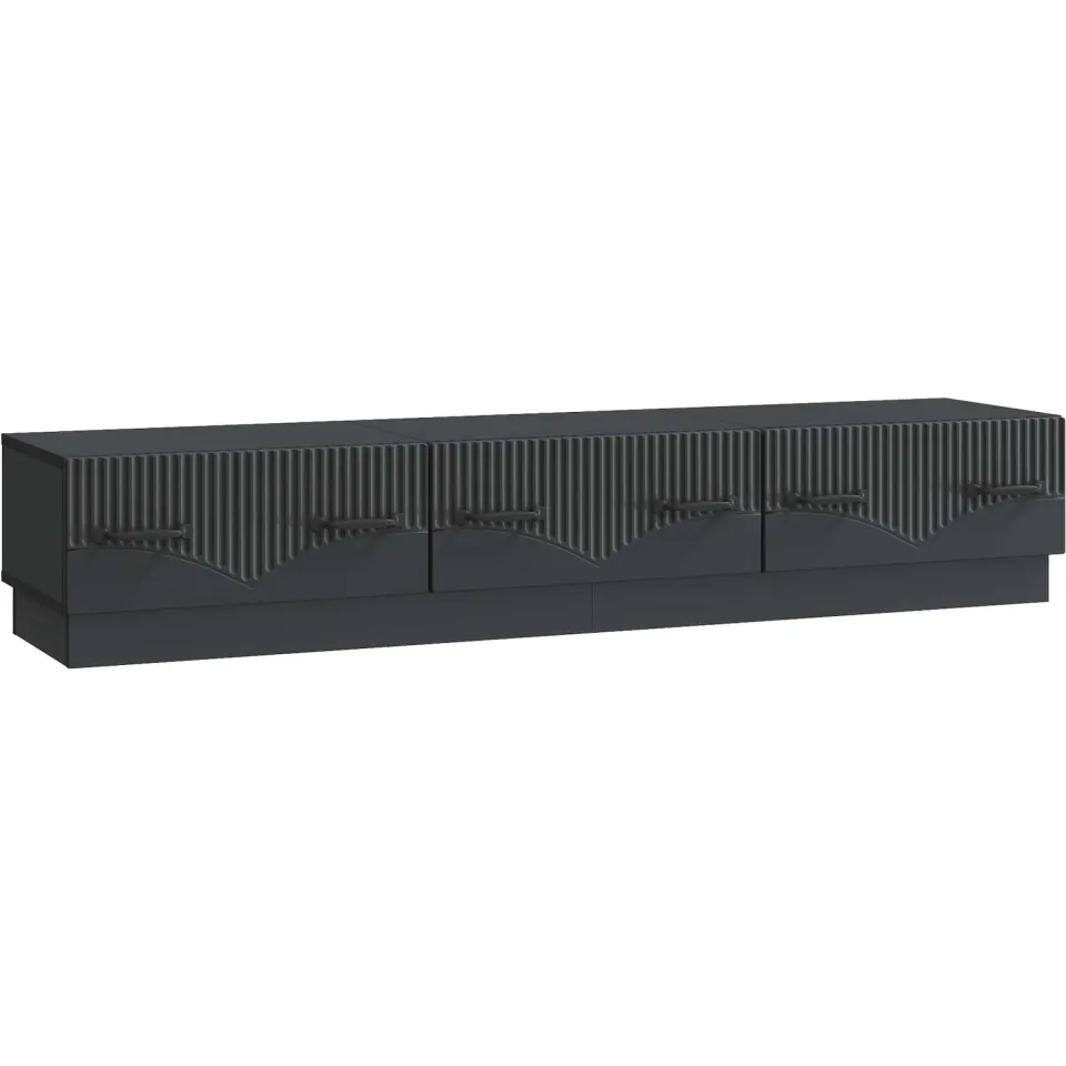 vidaXL TV-kast met lade Zwart 147 x 34,5 x 27 cm Bewerkt hout, foto 3
