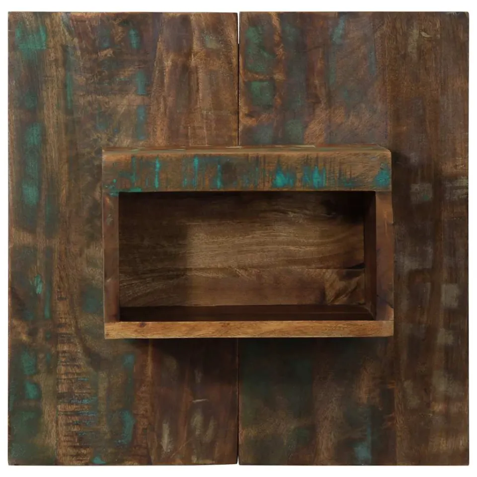 vidaXL Nachtkastje 50x27x50 cm massief gerecycled hout meerkleurig, foto 2