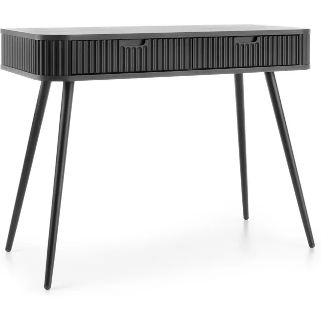 Selsey Zova - Kaptafel met twee lades 110 cm - Zwart