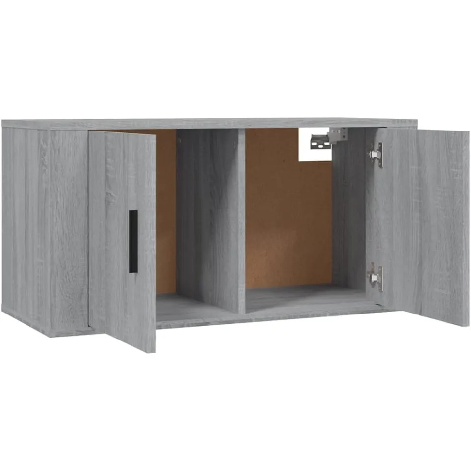 vidaXL Tv-wandmeubels 2 st 80x34,5x40 cm grijs sonoma eikenkleurig, foto 4
