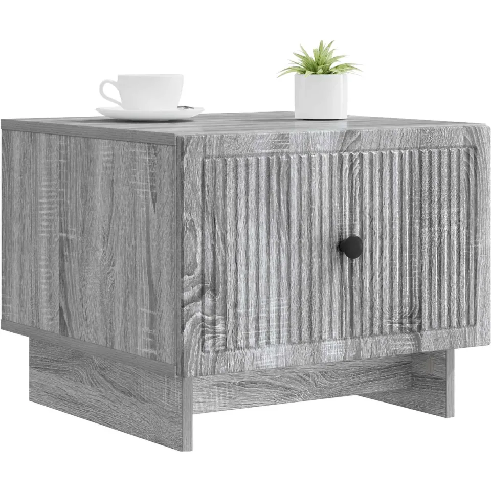 vidaXL Salontafel Grijs sonoma 49 x 50 x 40 cm Bewerkt hout