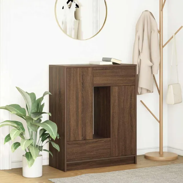 vidaXL Dressoir met lades en deuren 73x31x90 cm bruin eiken, foto 2