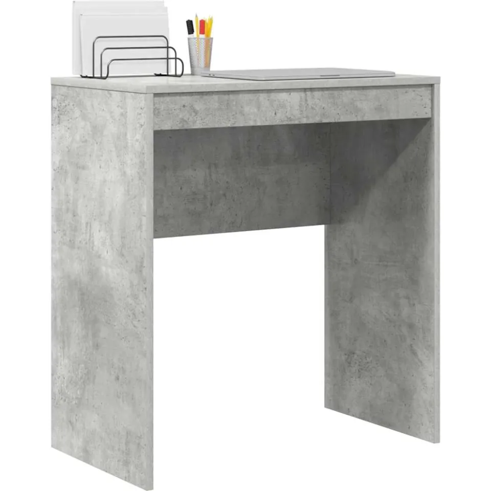 vidaXL Bureau Beton Grijs 70 x 40 x 76 cm