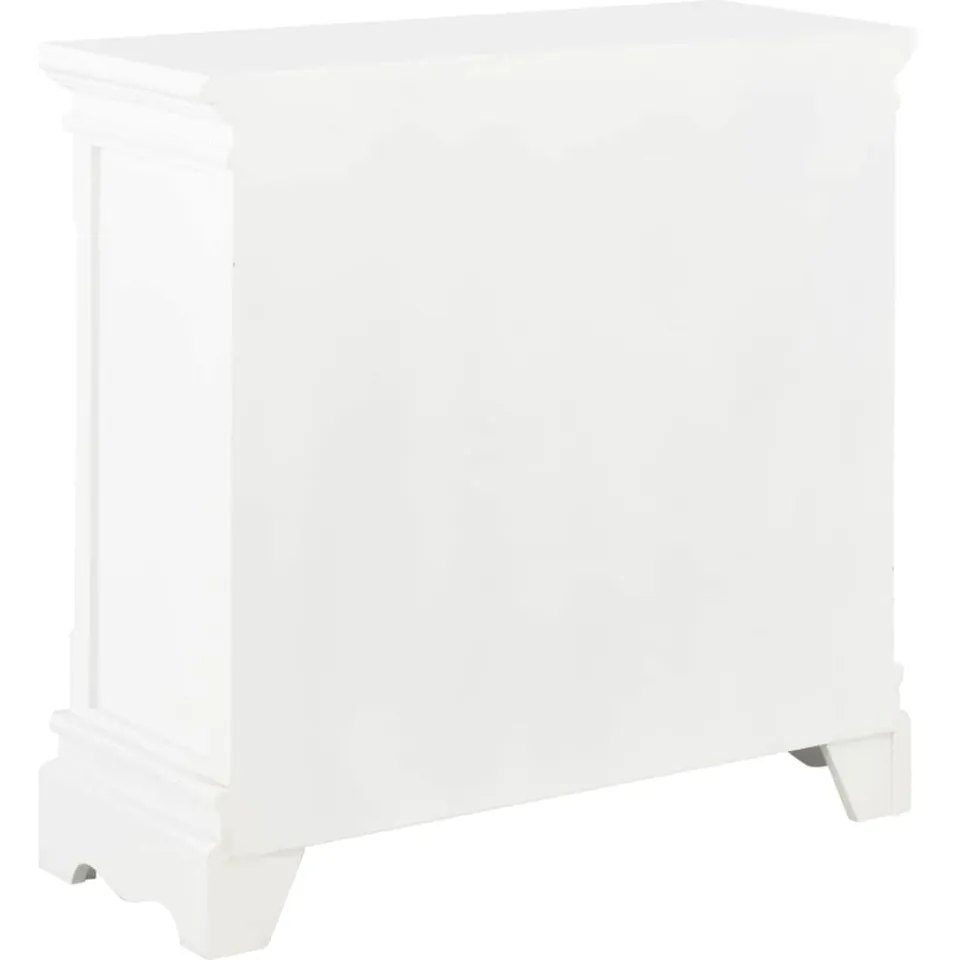 vidaXL Dressoir 70x28x70 cm massief grenenhout wit, foto 4