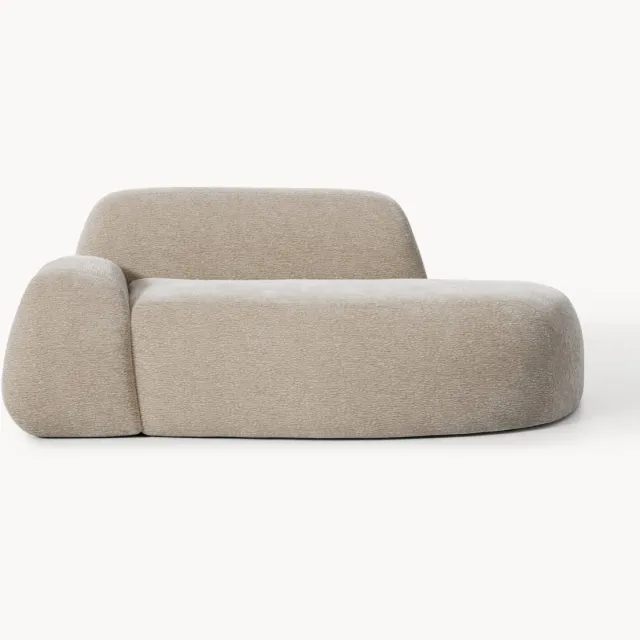 Westwing Collection Chaise Wolke (2-zits) Beige