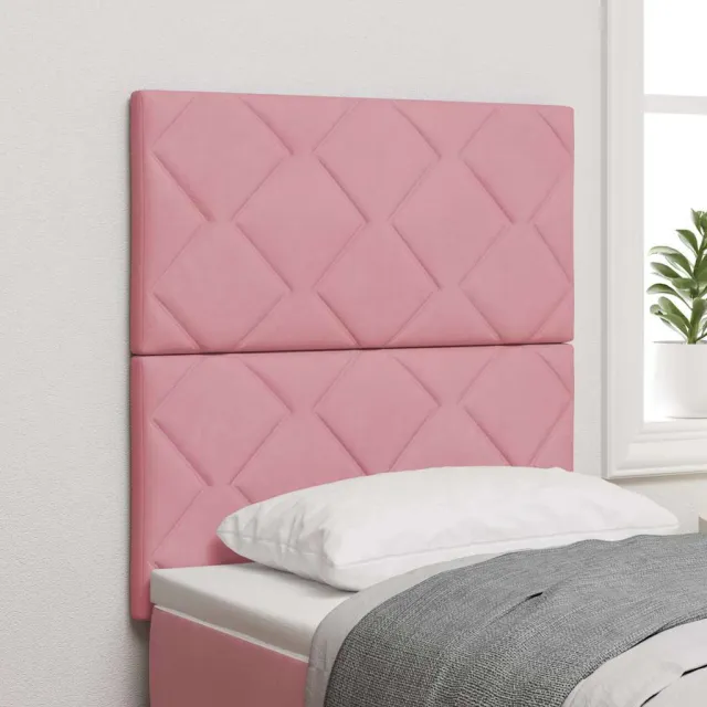 vidaXL Hoofdbord Roze 80 cm Fluweel