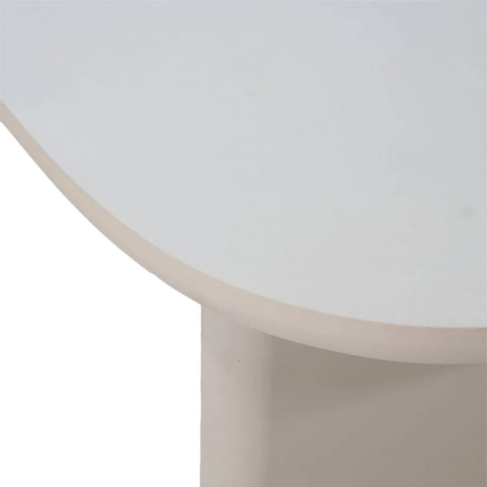 Giga Meubel Eettafel Maya - Deens Ovaal - Beige Betonlook - 200x100x75cm, foto 5