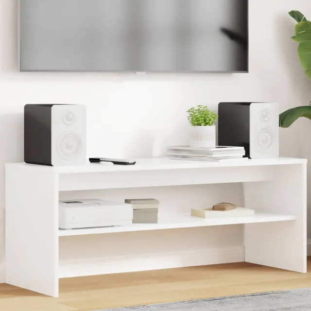 vidaXL TV-kast 100 x 30 x 40 cm Wit Bewerkt hout