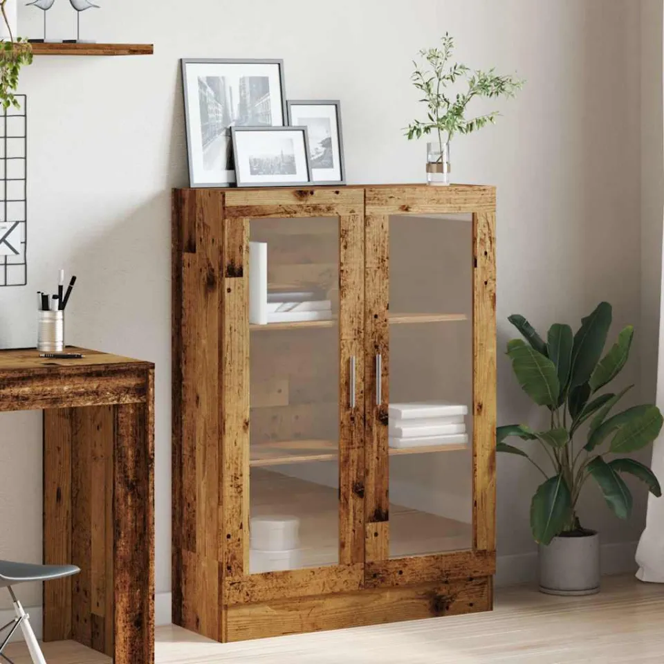 vidaXL Boekenkast 82,5x30,5x115 cm bewerkt hout oud houtkleurig bruin, foto 4
