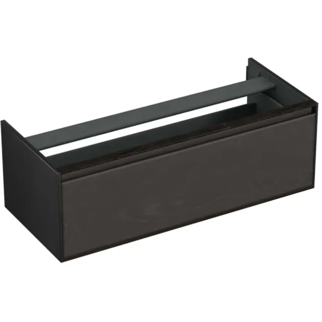 Forzalaqua Onderkast Forzalaqua Reno 120x51x40 Cm 1 La Softclose Eiken Black Oiled Zwart