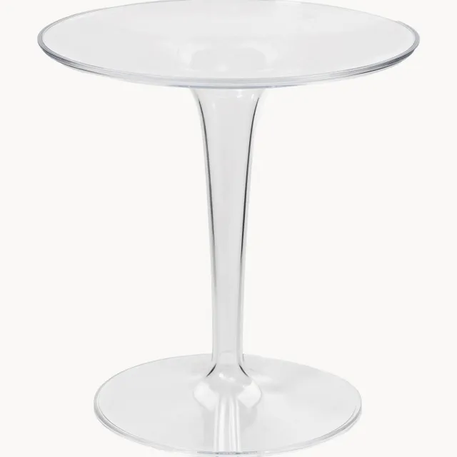 Kartell Ronde bijzettafel Tip Top Transparant