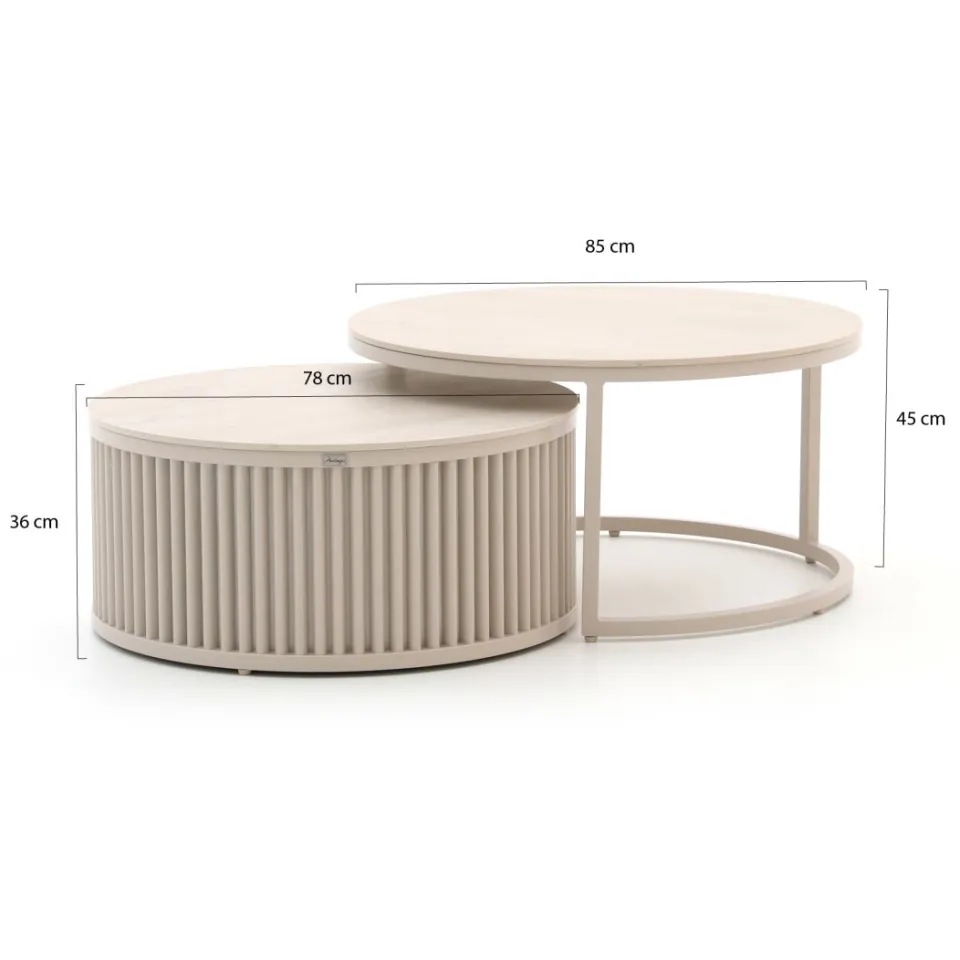 Manifesto Furniture Manifesto Cavarzere/Oriago stoel-bank loungeset 5-delig taupe, foto 3
