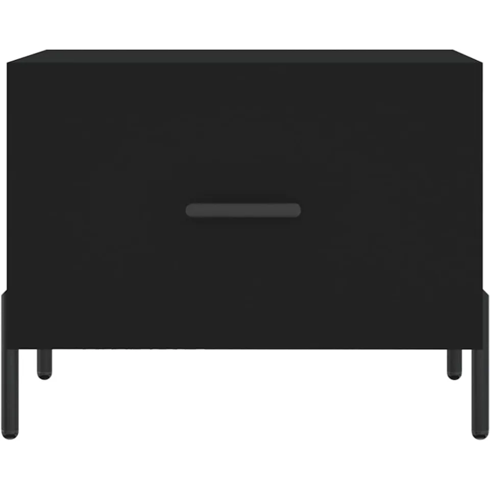 vidaXL Salontafels 2 st 50x50x40 cm bewerkt hout zwart, foto 4