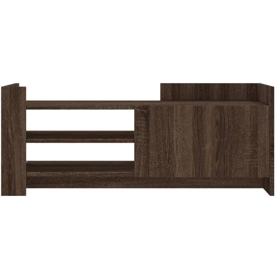 vidaXL Tv-meubel 100x35x40 cm bewerkt hout bruin eikenkleur, foto 3