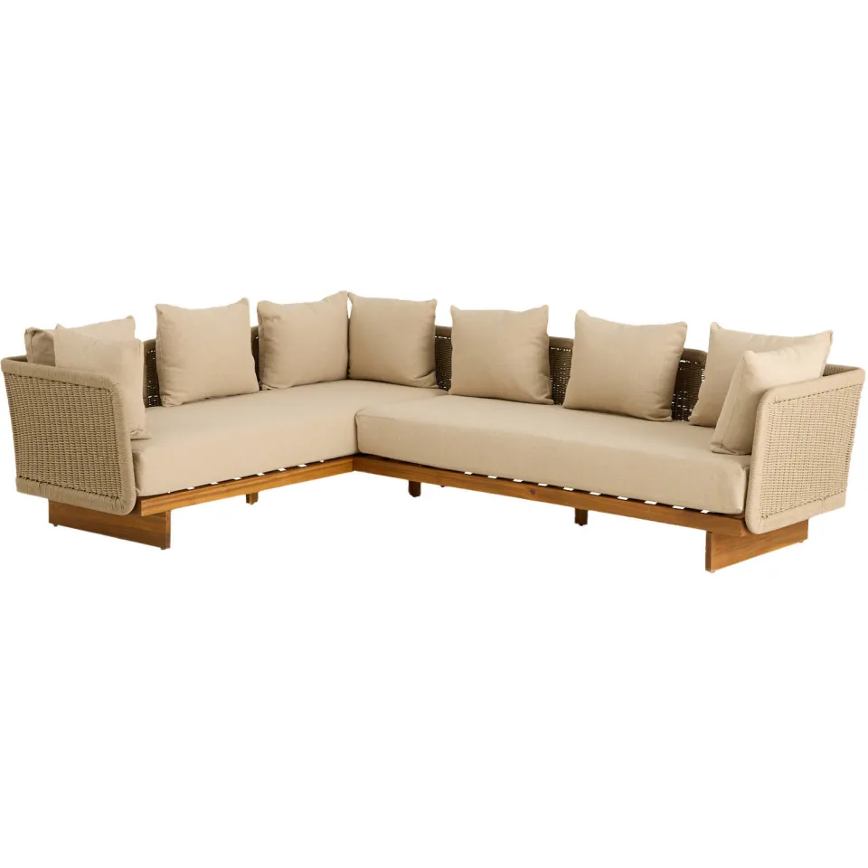 NOUS Garden Teramo hoek loungeset beige grijs