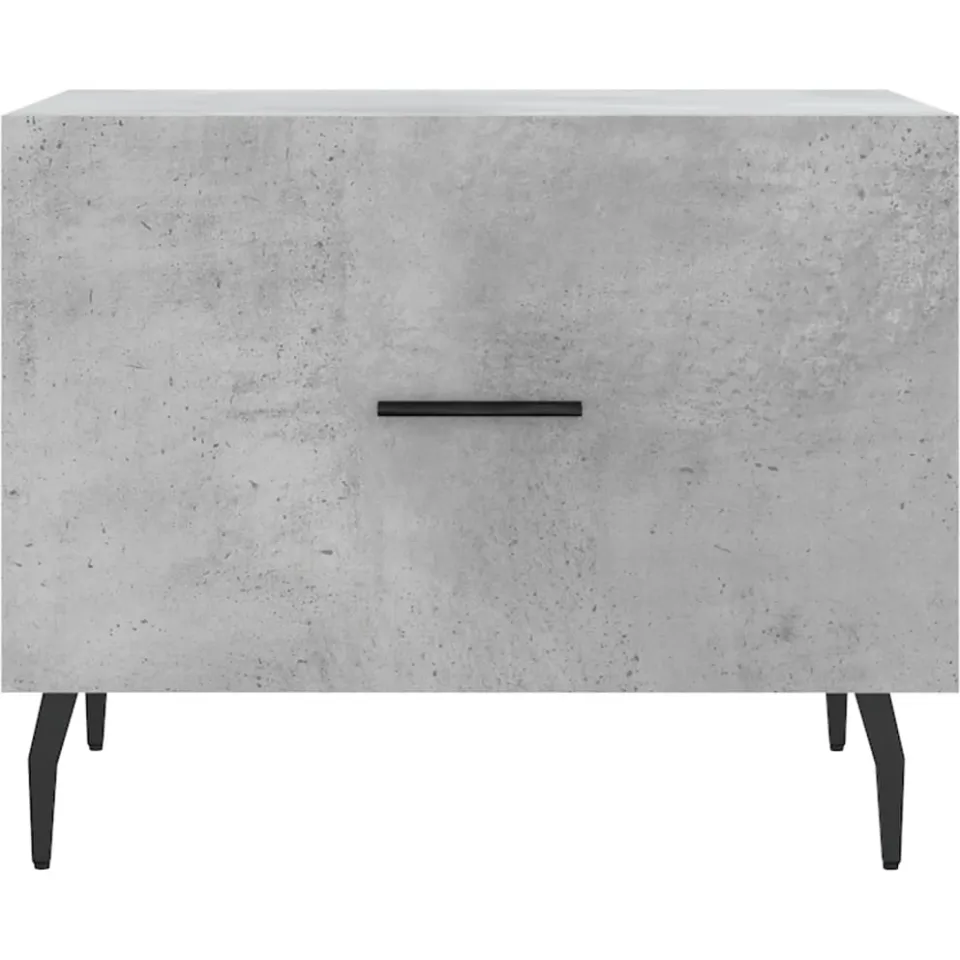 vidaXL Salontafels 2 st 50x50x40 cm bewerkt hout betongrijs grijs, foto 5