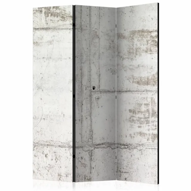 karo-art Vouwscherm / Kamerscherm - Muur van beton 135x172 cm , gemonteerd geleverd dubbelzijdig geprint Multikleur