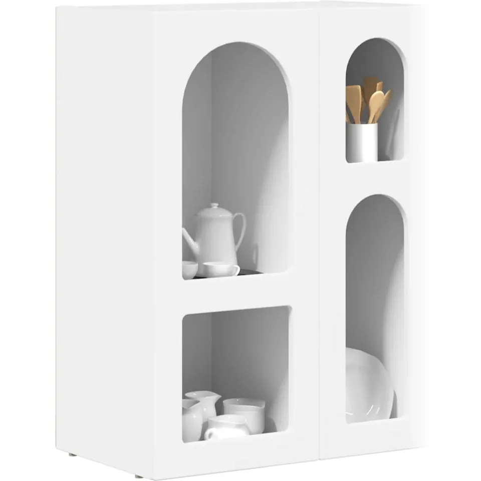 vidaXL Dressoir ELST Wit 59 x 35 x 80.5 cm Bewerkt hout