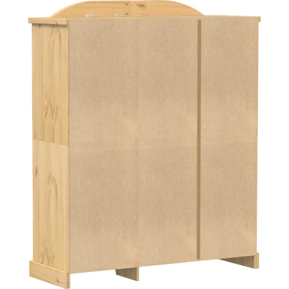 vidaXL Kledingkast Corona 151,5x52x186 cm massief grenenhout bruin, foto 4