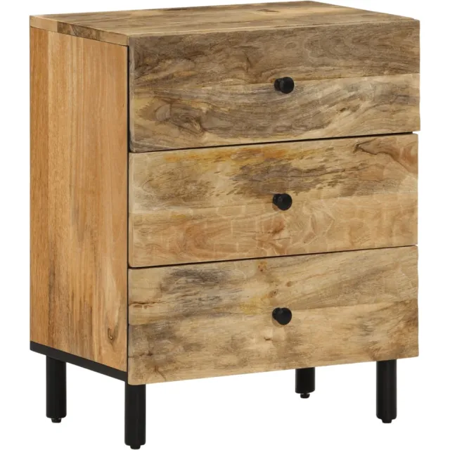 vidaXL Nachtkastje 50x33x60 cm massief mangohout Bruin