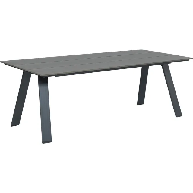 Garden Impressions Nevada tuintafel - 240 x 100 - carbon black - vintage polywood Bruin