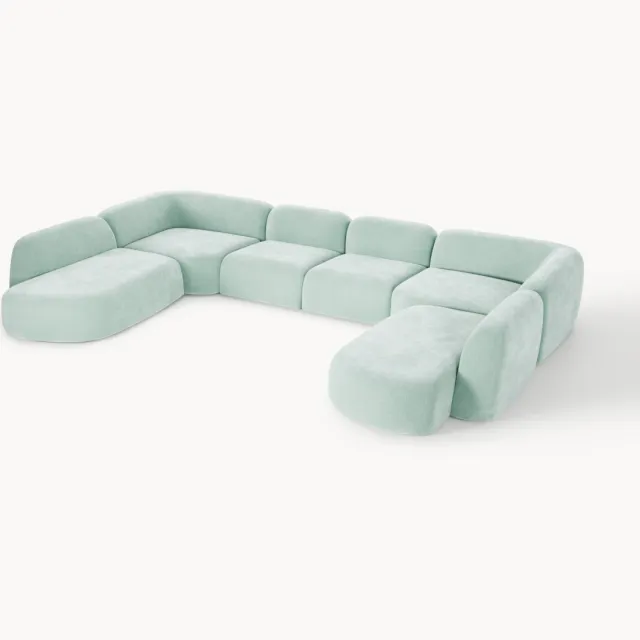 Westwing Collection XL modulaire bank Wolke Lichtgroen