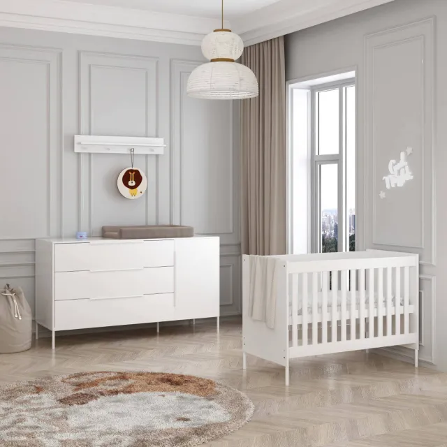 Born Lucky Babykamer Santiago Wit XL 2-Delig, foto 2