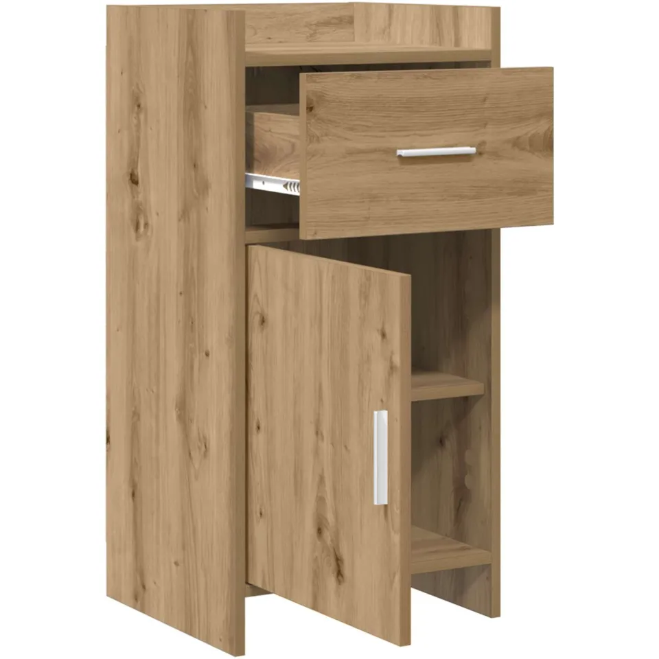 vidaXL Dressoir Artisanaal eiken 40 x 36 x 80 cm Bewerkt hout, foto 4