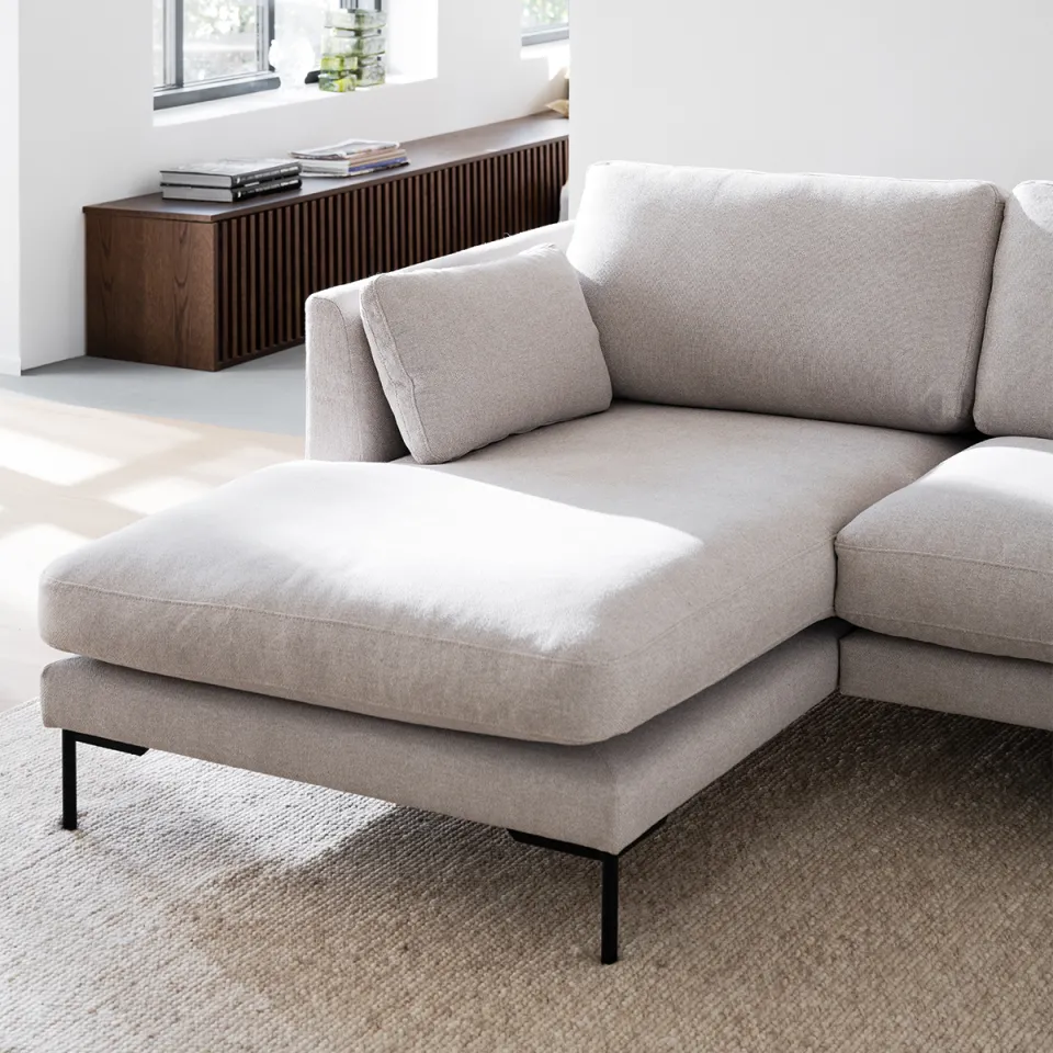 Rowico Home Corwin gestoffeerde hoekbank beige - links - 270 cm, foto 5