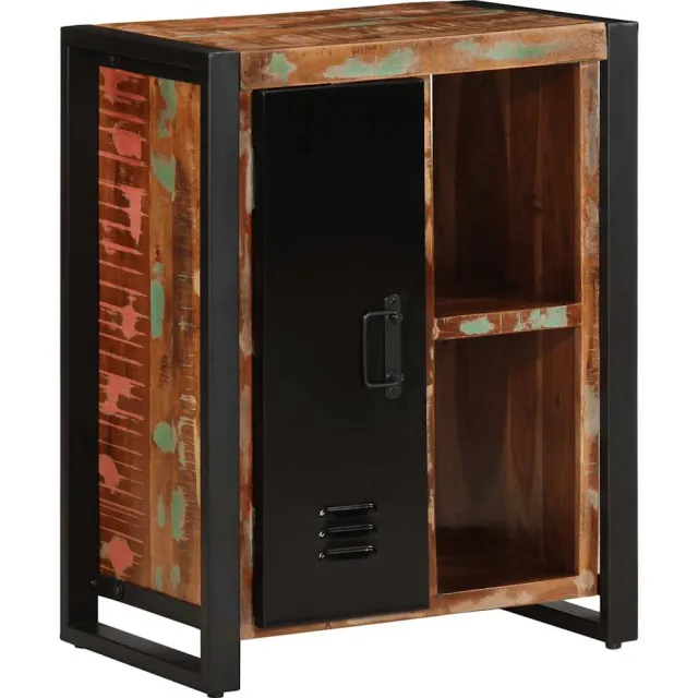 vidaXL Dressoir 55x35x70 cm massief gerecycled hout meerkleurig