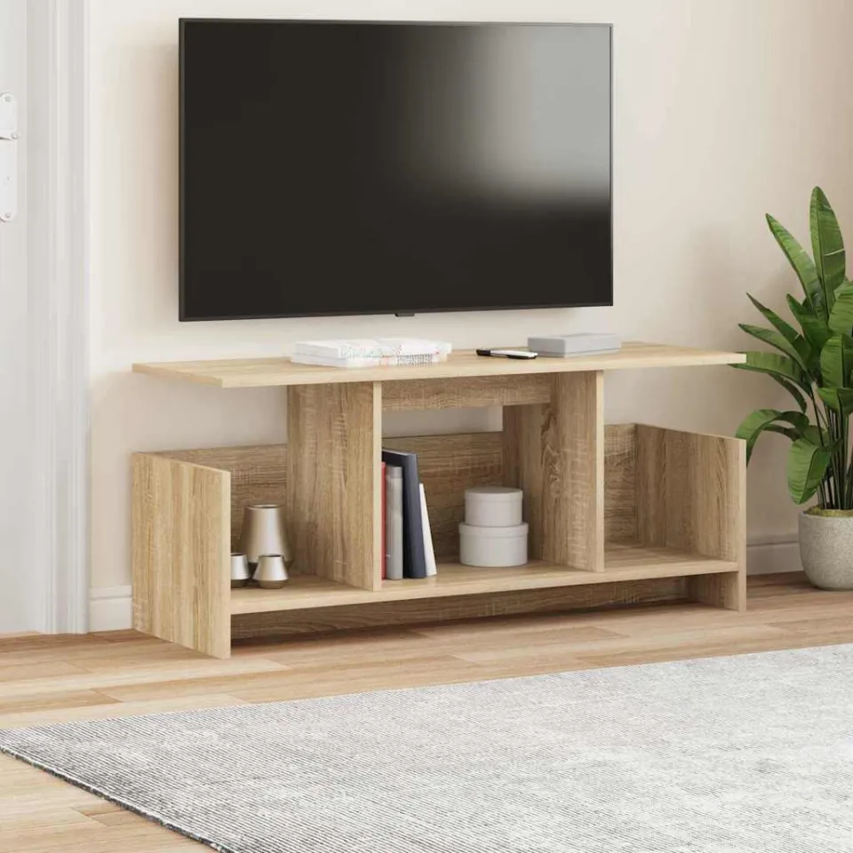 vidaXL TV-standaard 102 x 35 x 45 cm Sonoma Eiken Bewerkt hout, foto 3