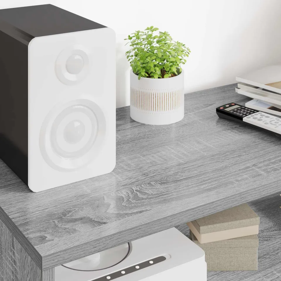 vidaXL TV-kast 100 x 35 x 40 cm Grijs Sonoma, foto 4