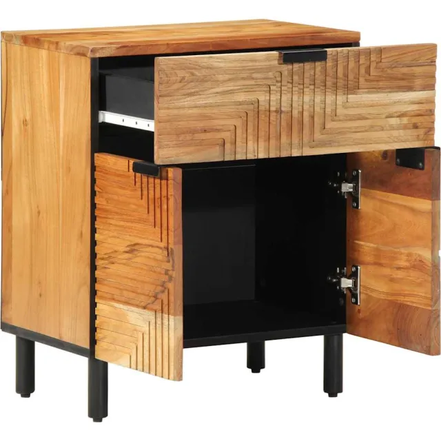 vidaXL Bed kast Bruin 50 x 33 x 60 cm Massief Acaciahout