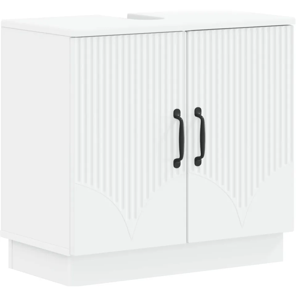 vidaXL Badkamer wastafelkast HOORN Wit 59,5 x 31,5 x 56 cm, foto 3