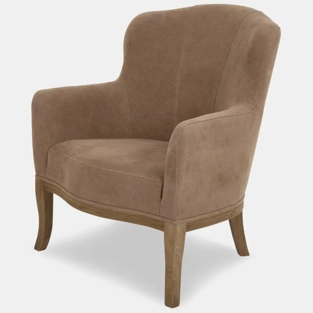 Loberon Fauteuil Bellmante bruin