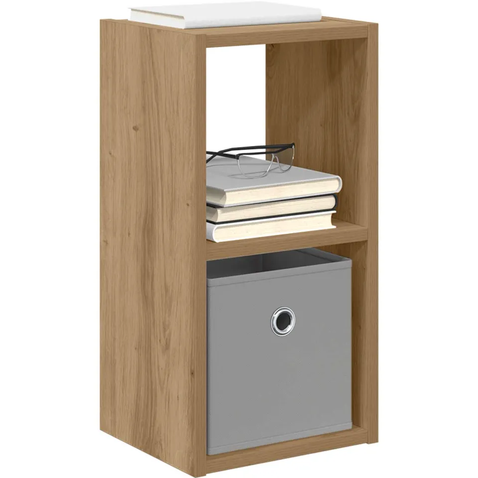 vidaXL Nachtkastje Artisan Eiken 25,5 x 22 x 49,5 cm Bewerkt hout Bruin
