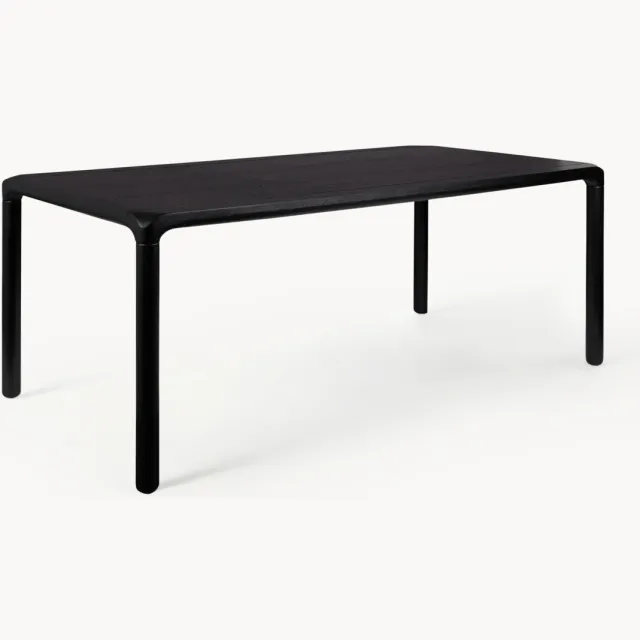 Zuiver Houten eettafel Storm, in verschillende formaten Zwart