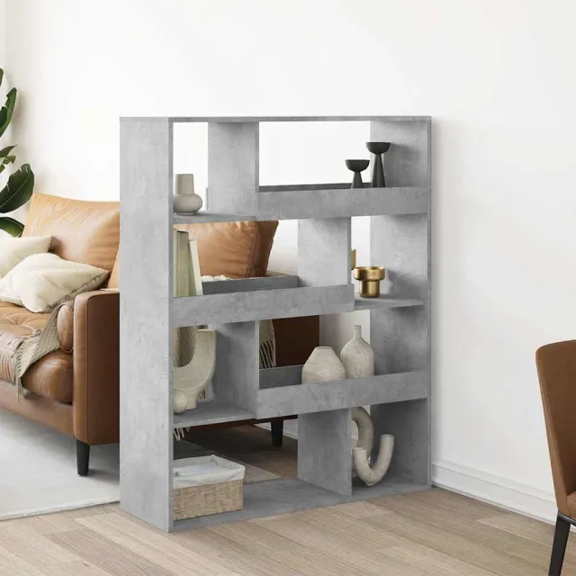 vidaXL Boekenkast 100x33x125,5 cm bewerkt hout betongrijs grijs, foto 2