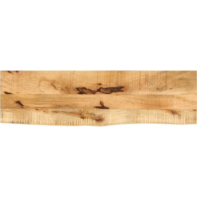 vidaXL Tafelblad met natuurlijke rand 100x40x3,8 cm massief mangohout Bruin