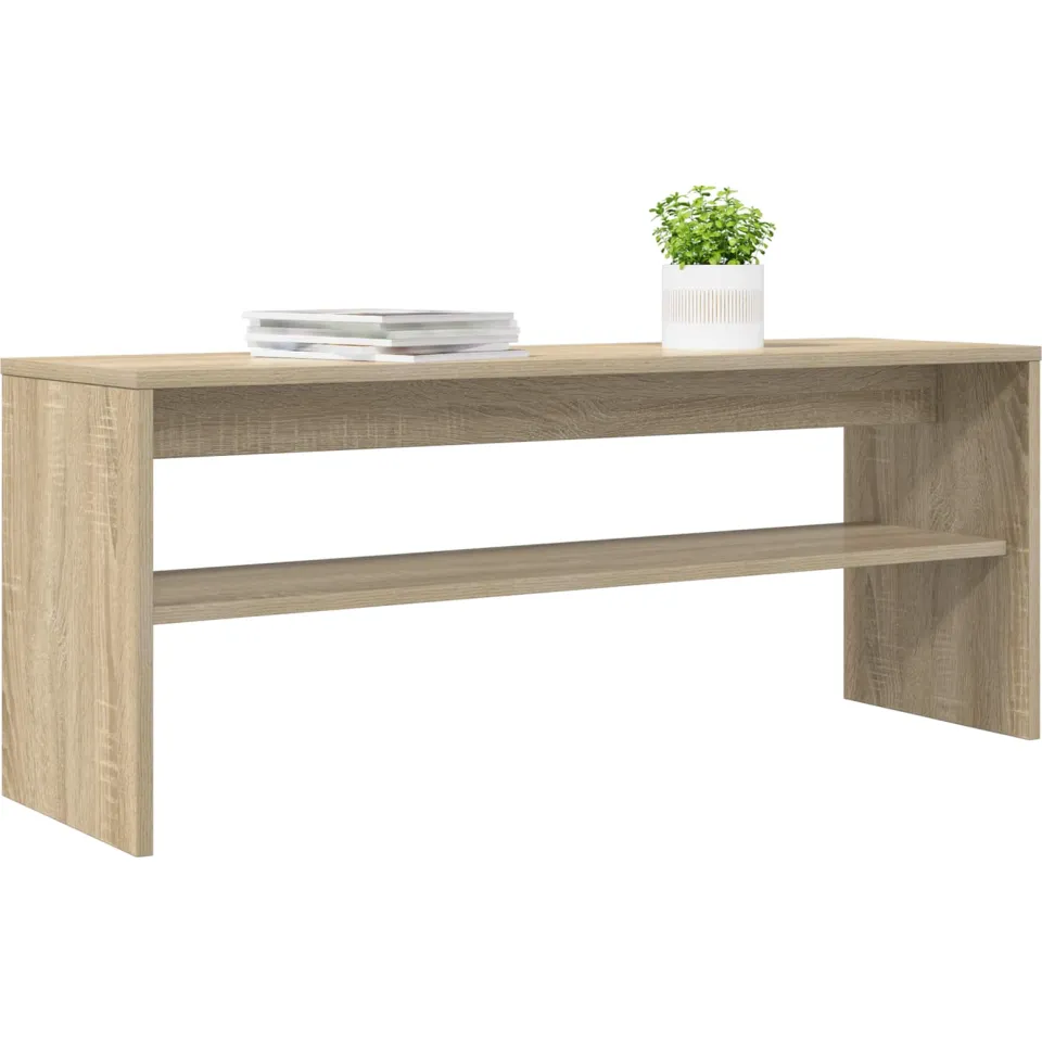 vidaXL TV-kast 100 x 30 x 40 cm Sonoma Eiken Bewerkt hout Bruin