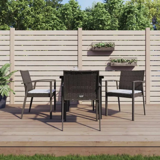 vidaXL 5-delige Tuinset met kussens poly rattan en staal, foto 2