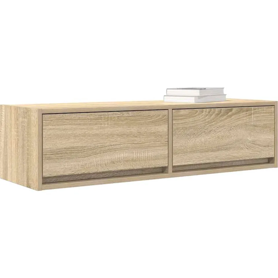 vidaXL TV-kast 100 x 31 x 25,5 cm Sonoma eiken Bewerkt hout Bruin