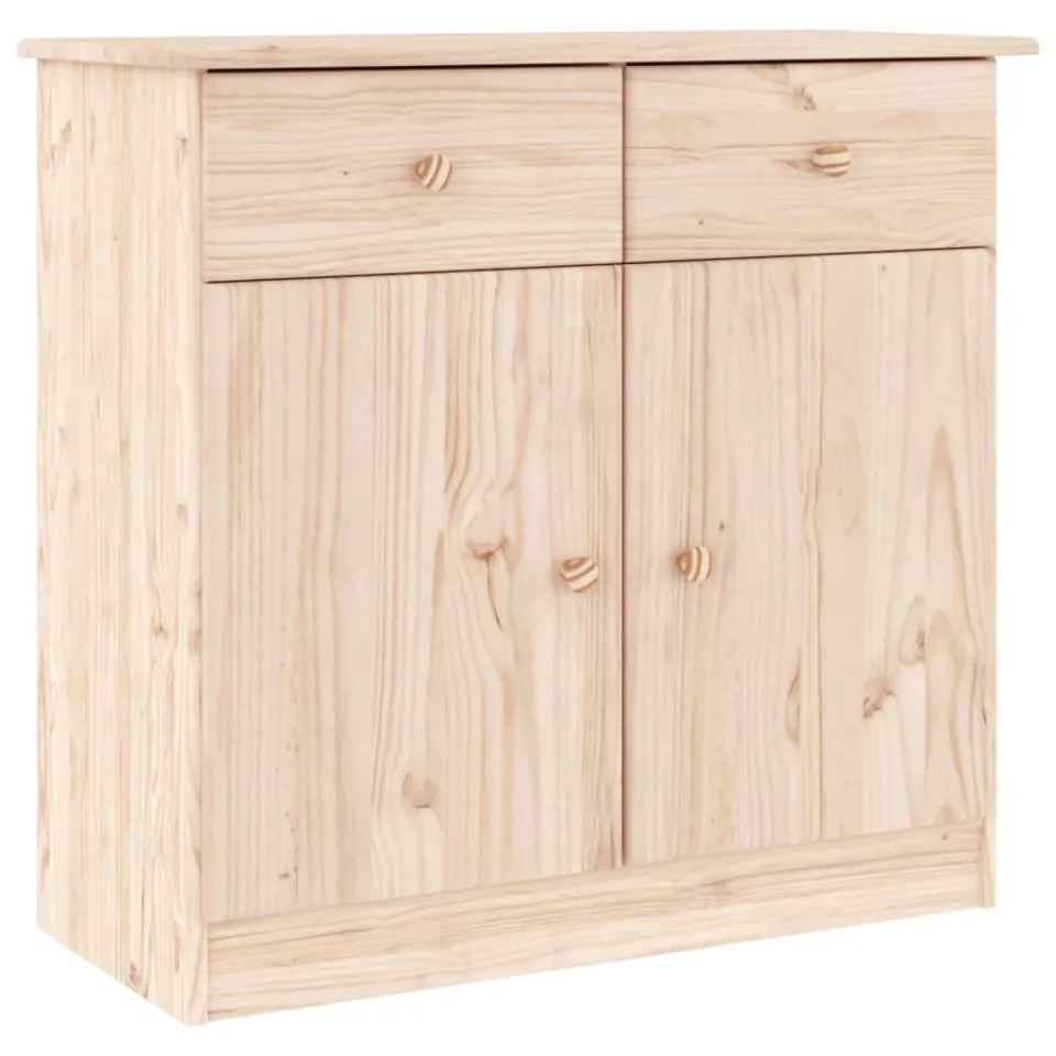 vidaXL Dressoir ALTA 77x35x73 cm massief grenenhout bruin, foto 3