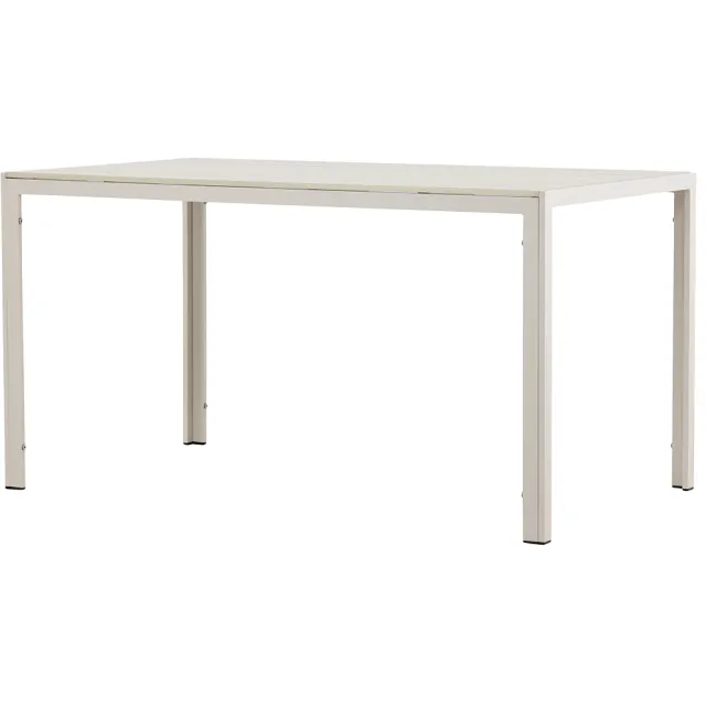 Nest outdoor Joas polywood tuin eettafel beige - 140 x 80 cm