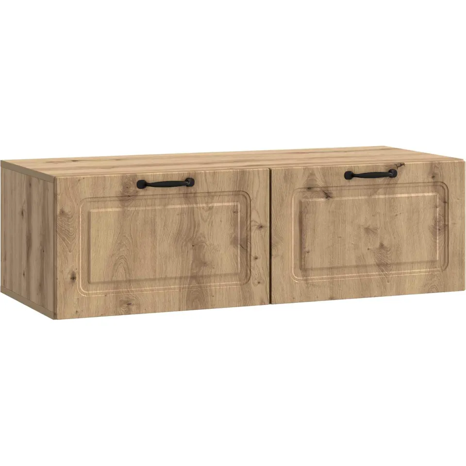 vidaXL Wandbeugel TV-kast 98 x 41 x 30 cm Artisanaal eiken, foto 3