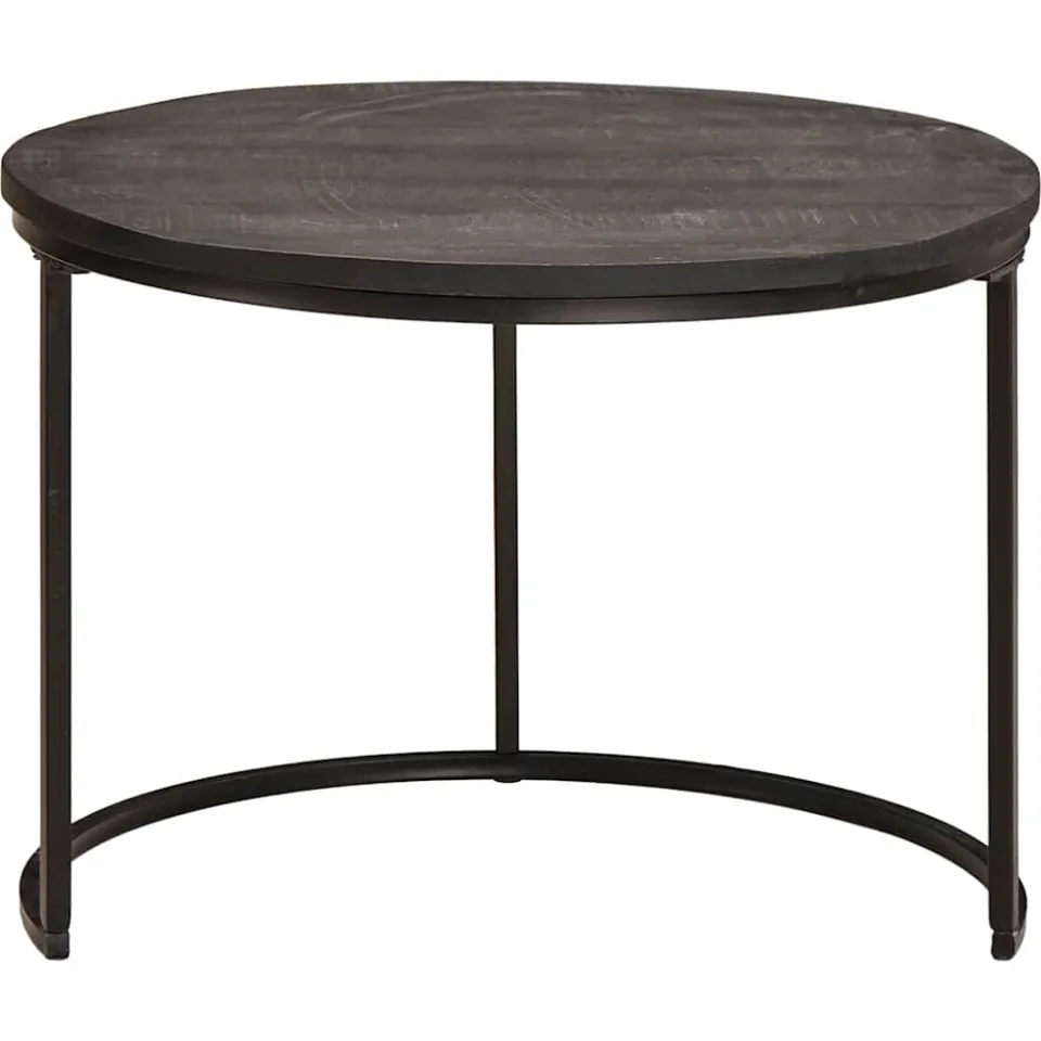 vidaXL Nest Koffietafels 3 st Zwart 54 x 54 x 40 cm