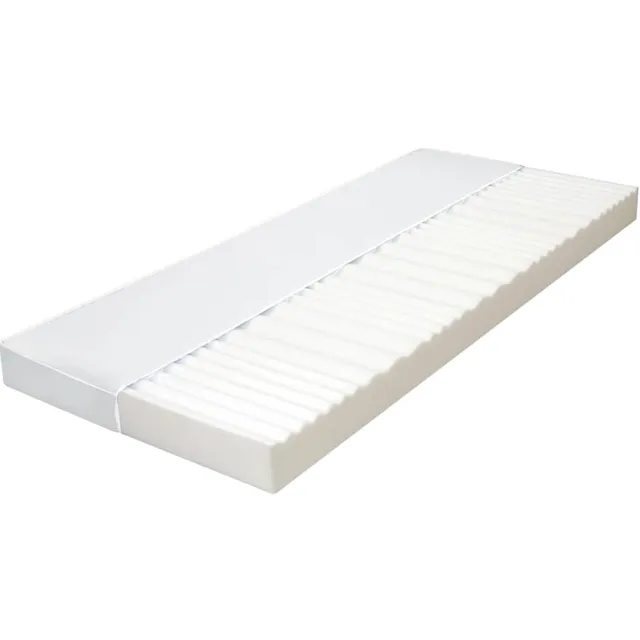 vidaXL Matras 7 Zone 10 cm PU-schuim H2 H3 80x200 cm Wit