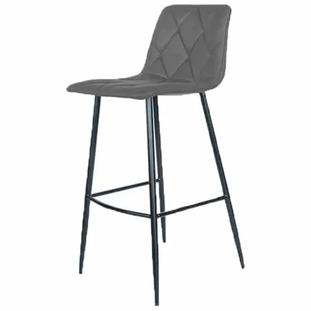 Barkruk Tampa antraciet microvezel